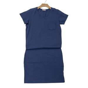 Sundry T-Shirt Dress Womens 3/L Navy Short Sleeve Shift Soft Stretch Casual